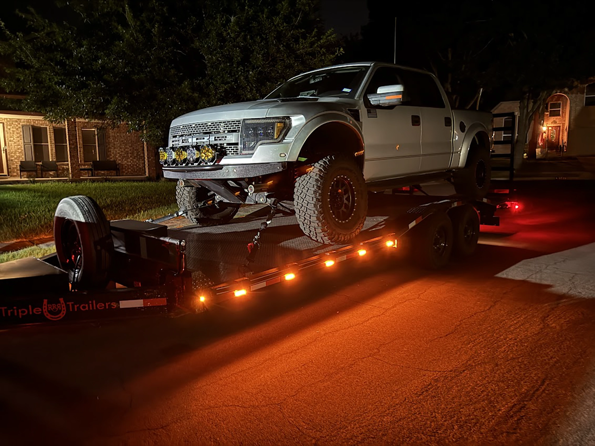 Truck towing a Hitch Heroes trailer