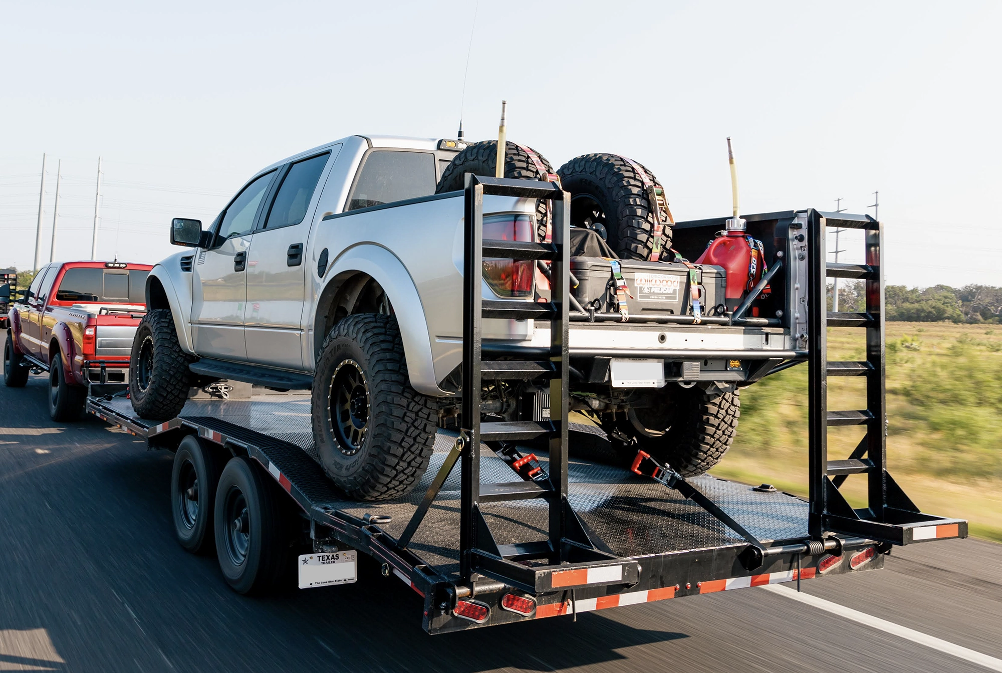 102 inch by 22 foot equipment and car hauler trailer