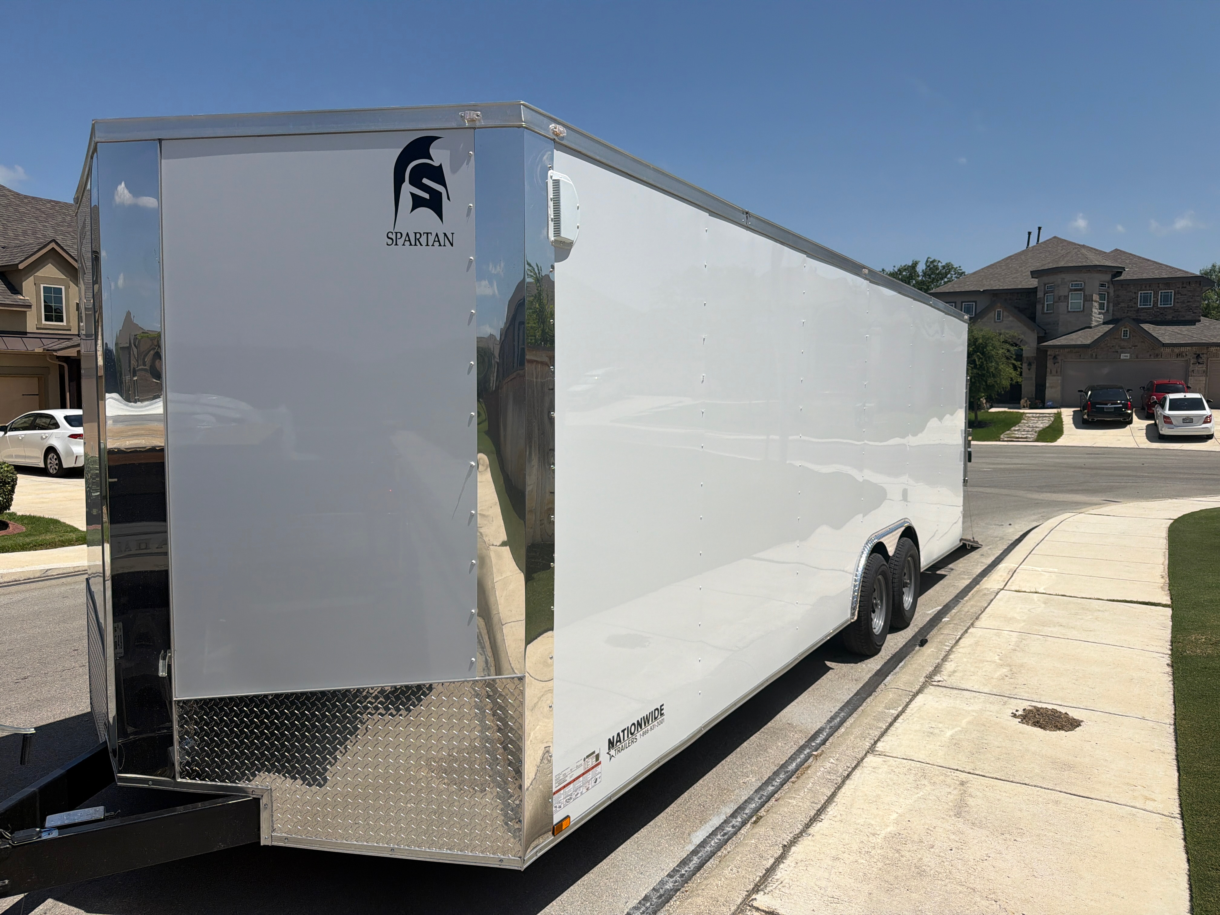 8.5 foot by 24 foot enclosed cargo trailer rental
