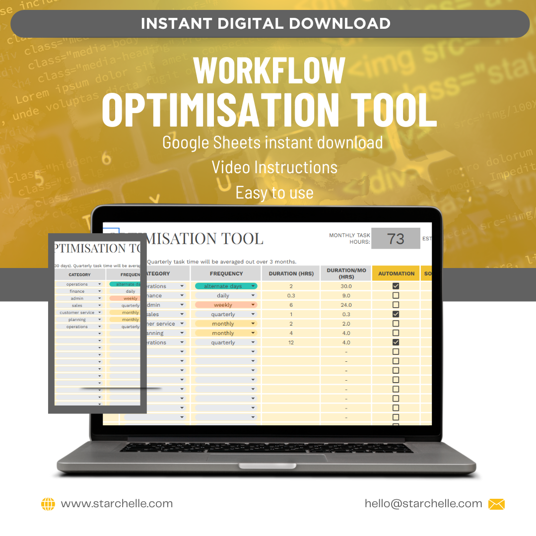 Workflow Optimisation Tool