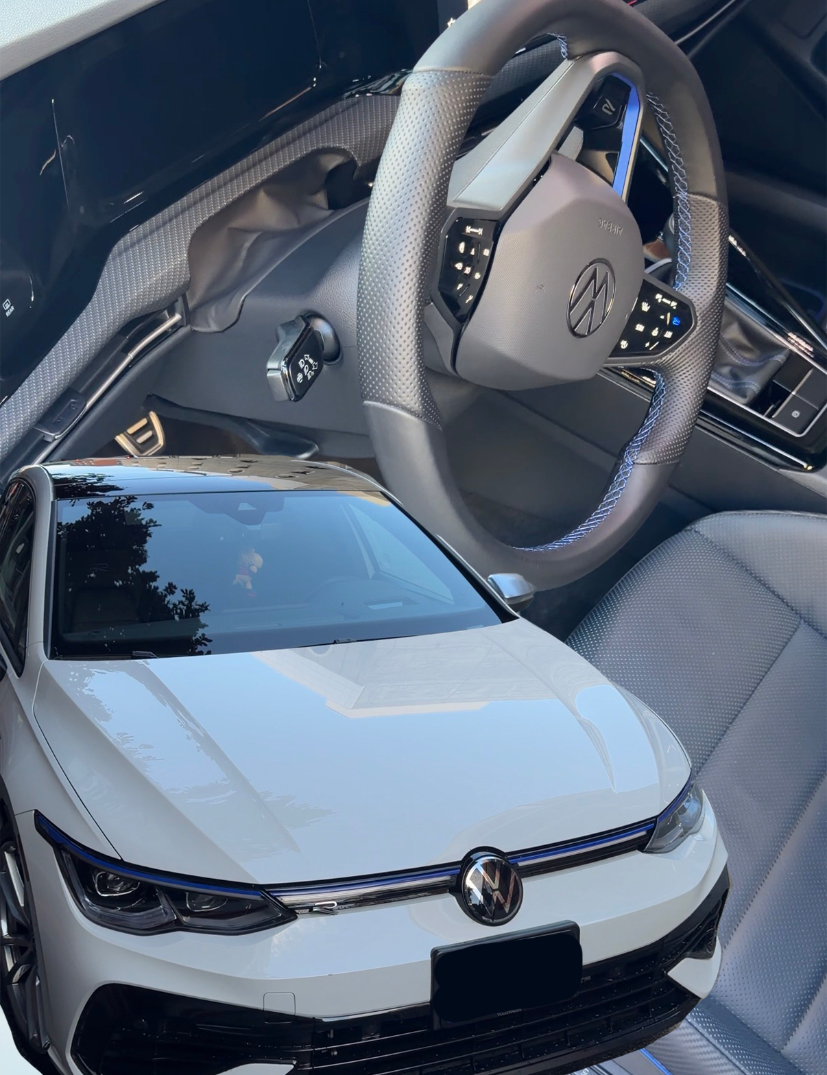 Full mobile auto detail result on Volkswagen Golf R in San Francisco — SF City Wash