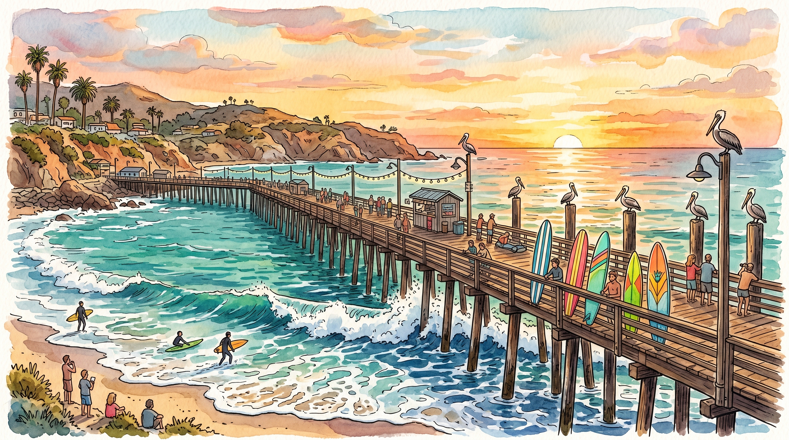 Pacifica coastal pier