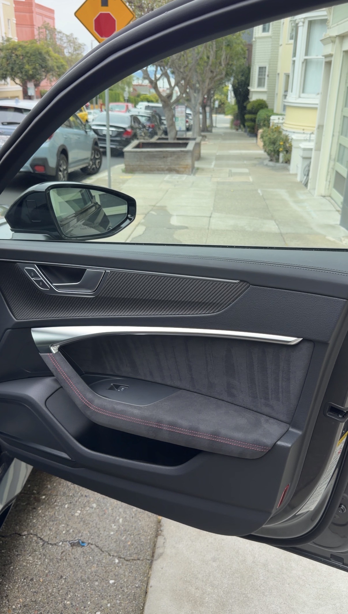 Audi RS6 Avant door card after full detail