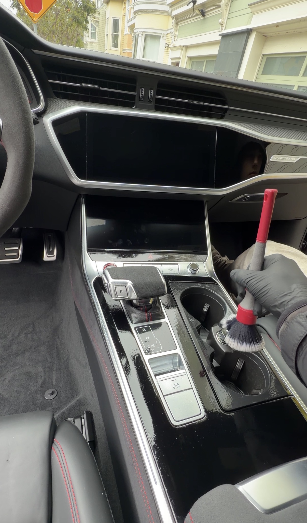 Interior surface cleaning