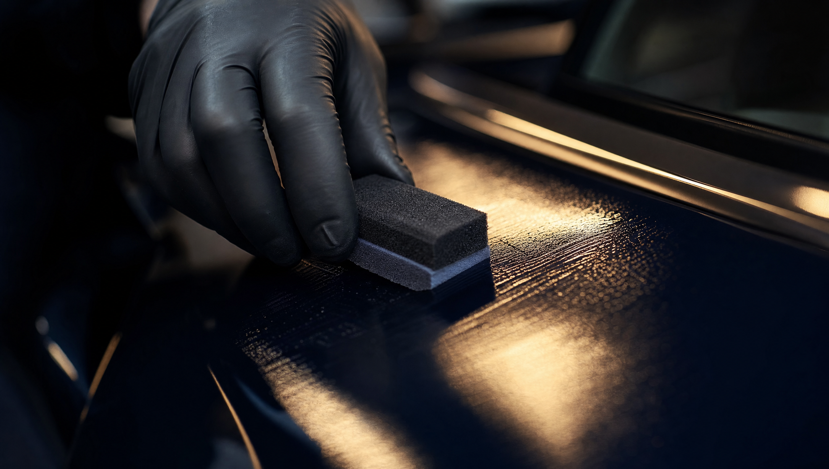 Ceramic coating spray applied with a foam applicator &mdash; 2-year protection