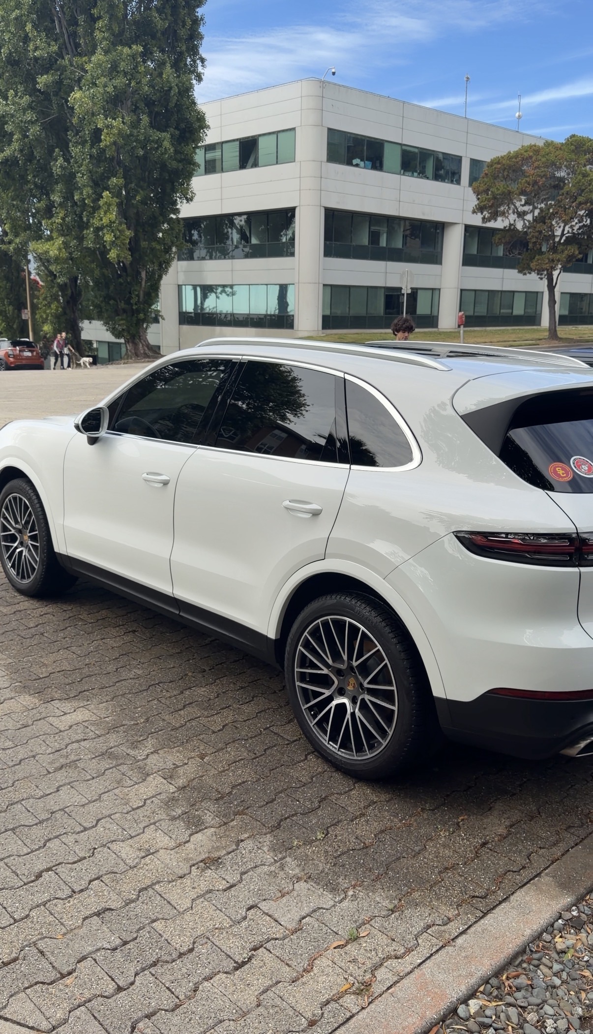 Detailed Porsche Cayenne exterior after mobile detailing near Candlestick Point, Hunters Point
