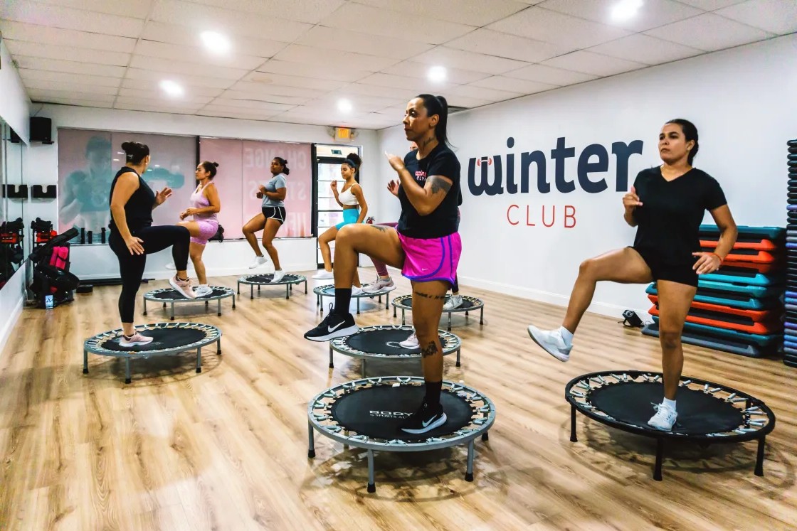 Power Jump class at Winter Club