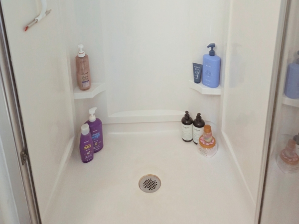 Shower after cleaning