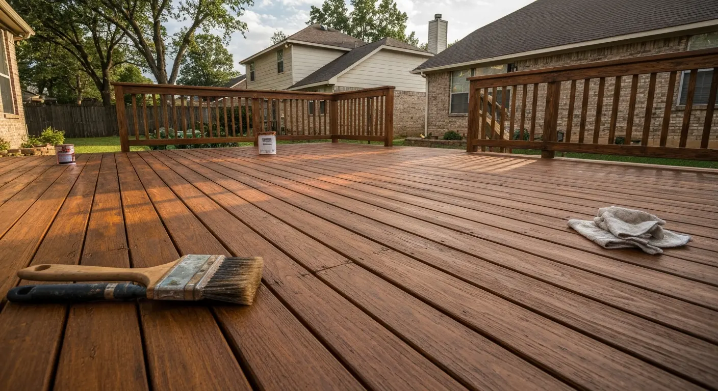 Deck staining project