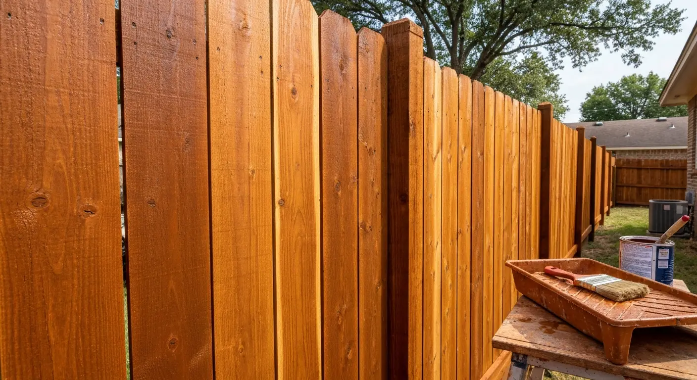 Deck and fence staining