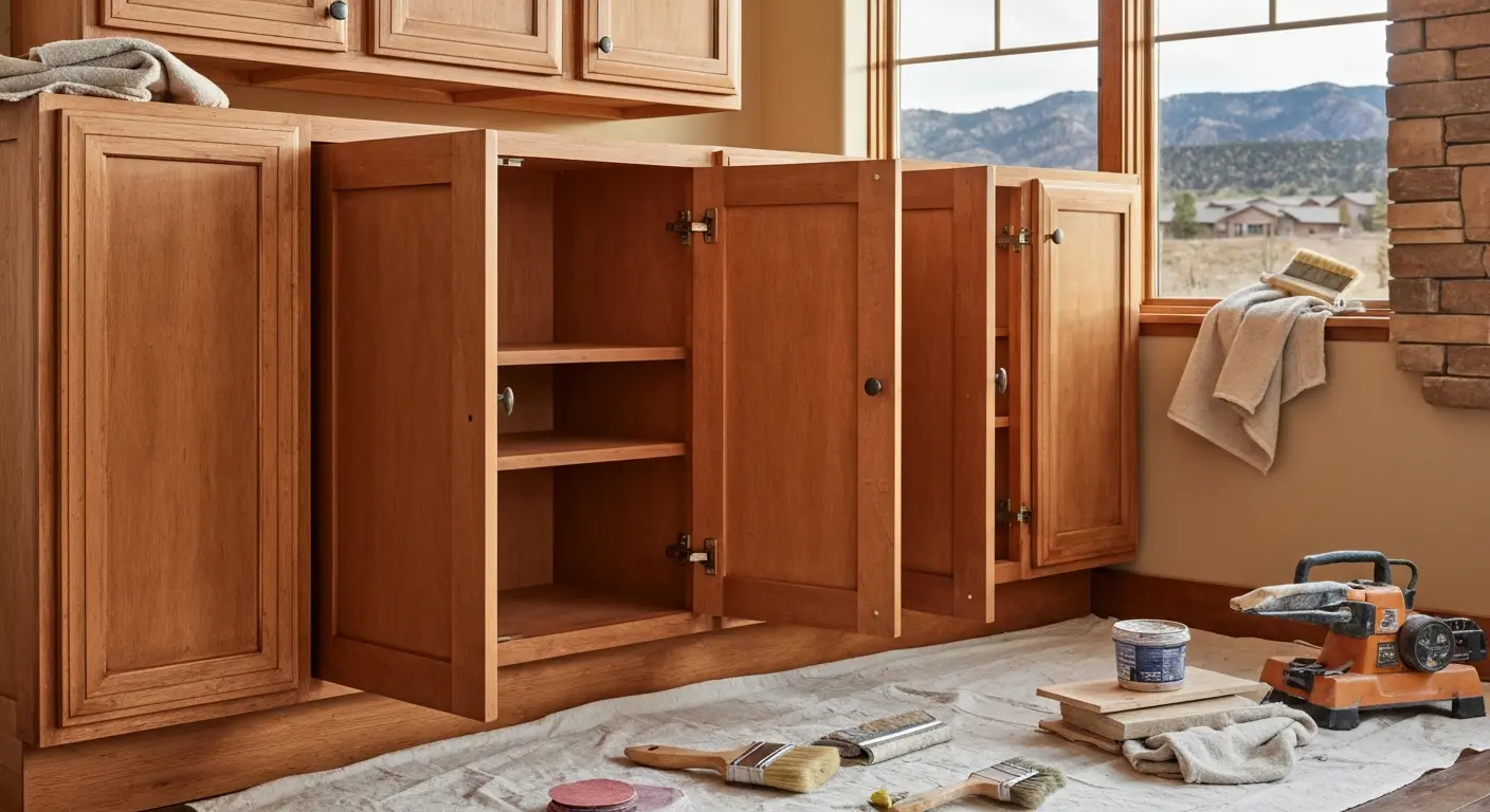 Cabinet painting and refinishing