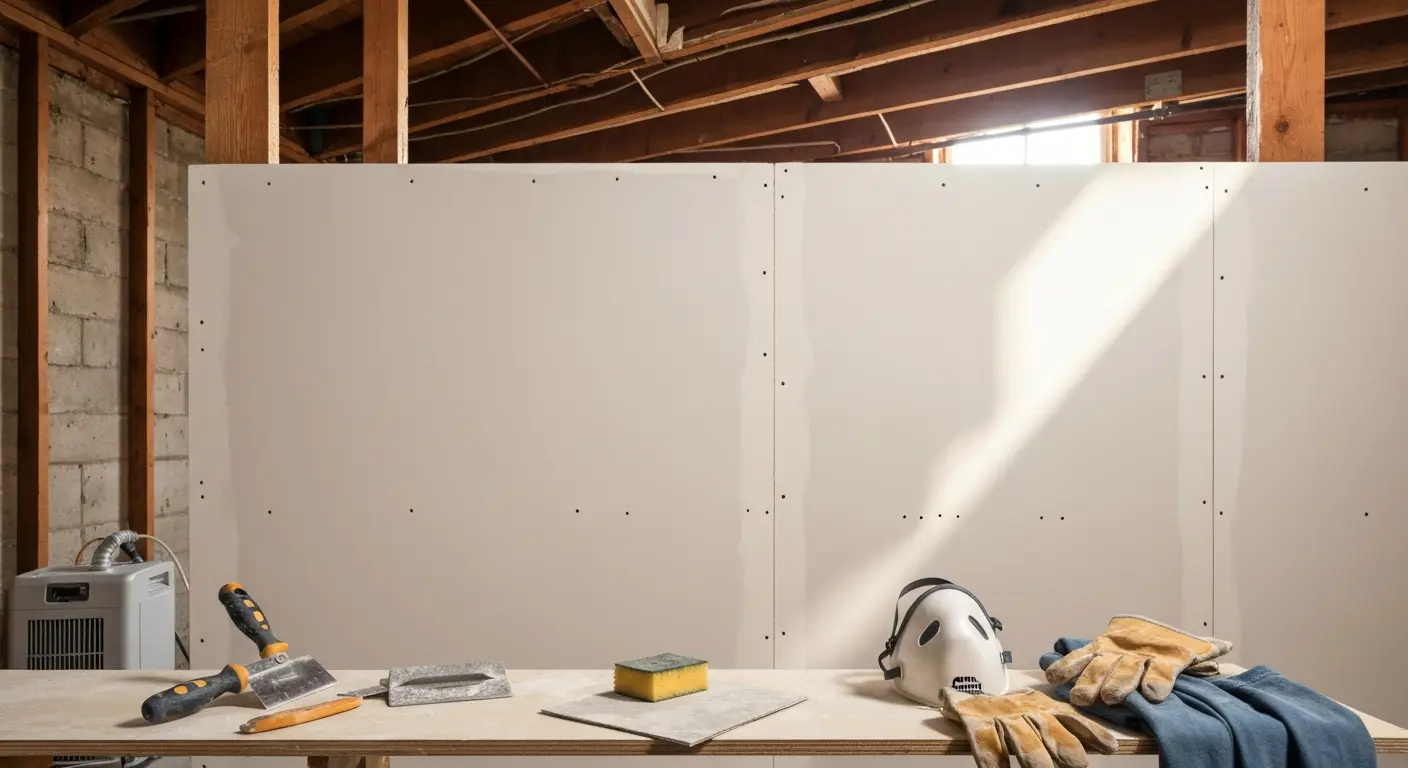 Water damage drywall replacement