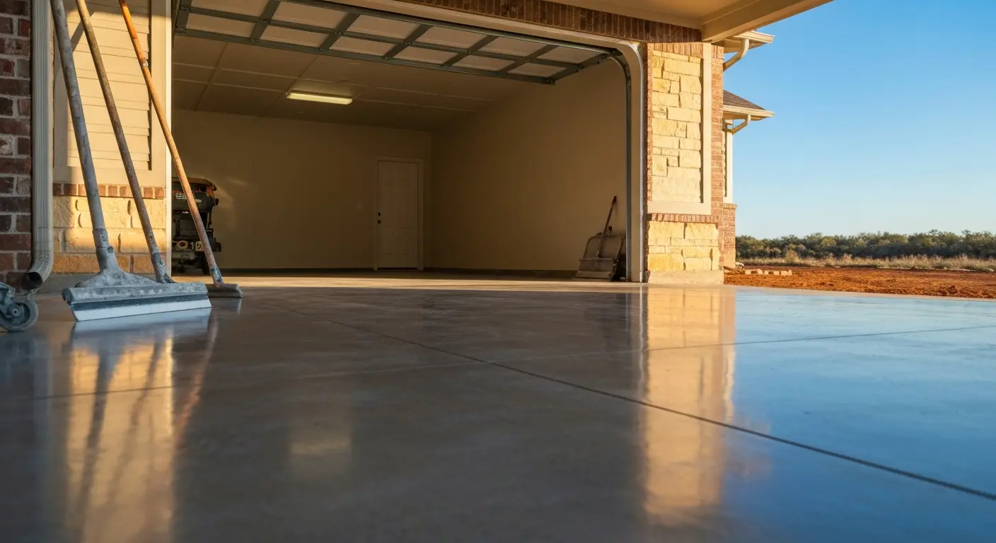 Polished concrete floor