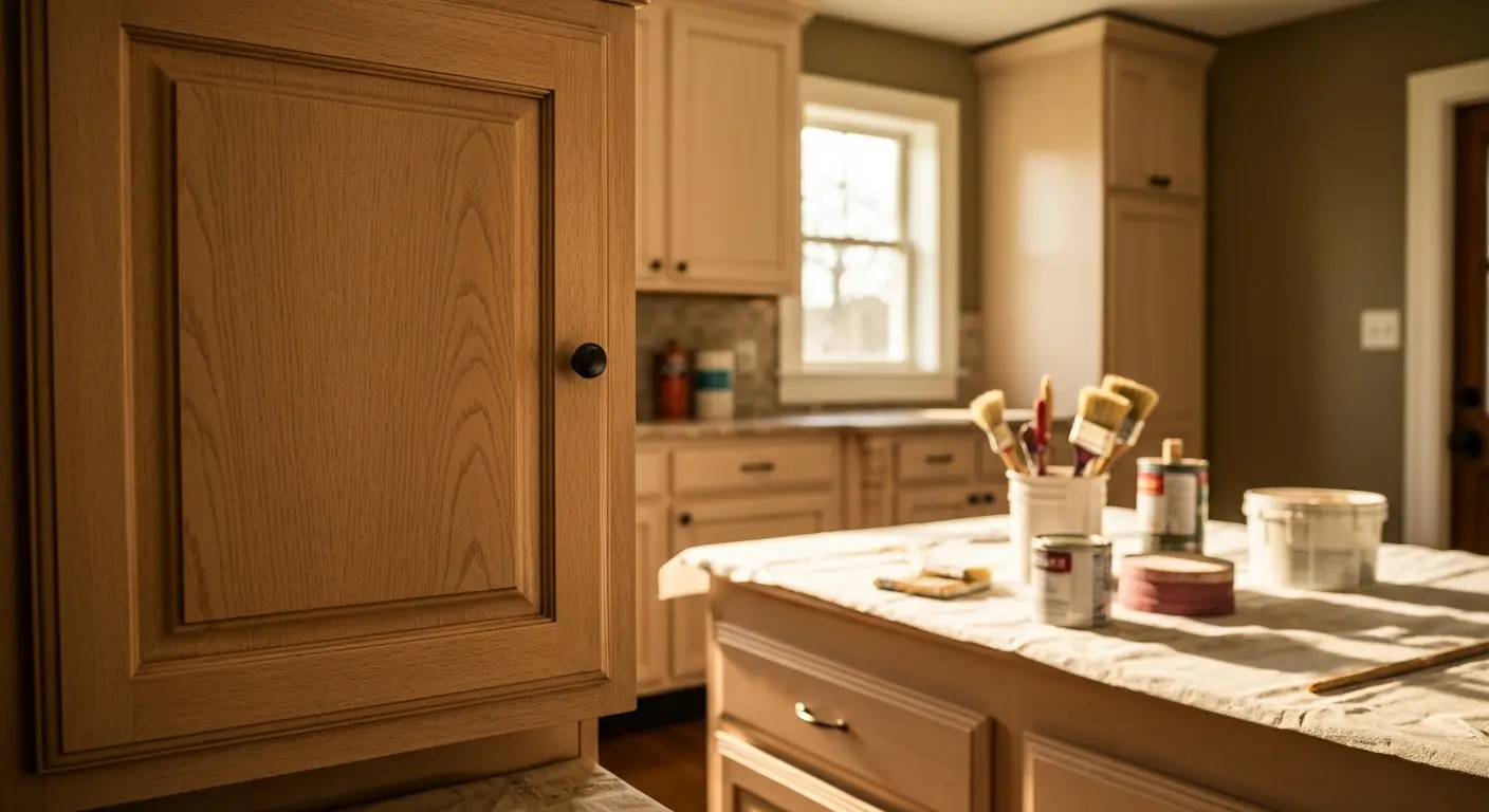 Cabinet painting and refinishing
