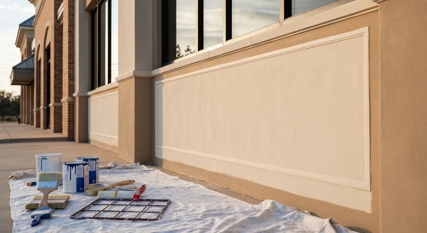 Commercial painting project in Jenks