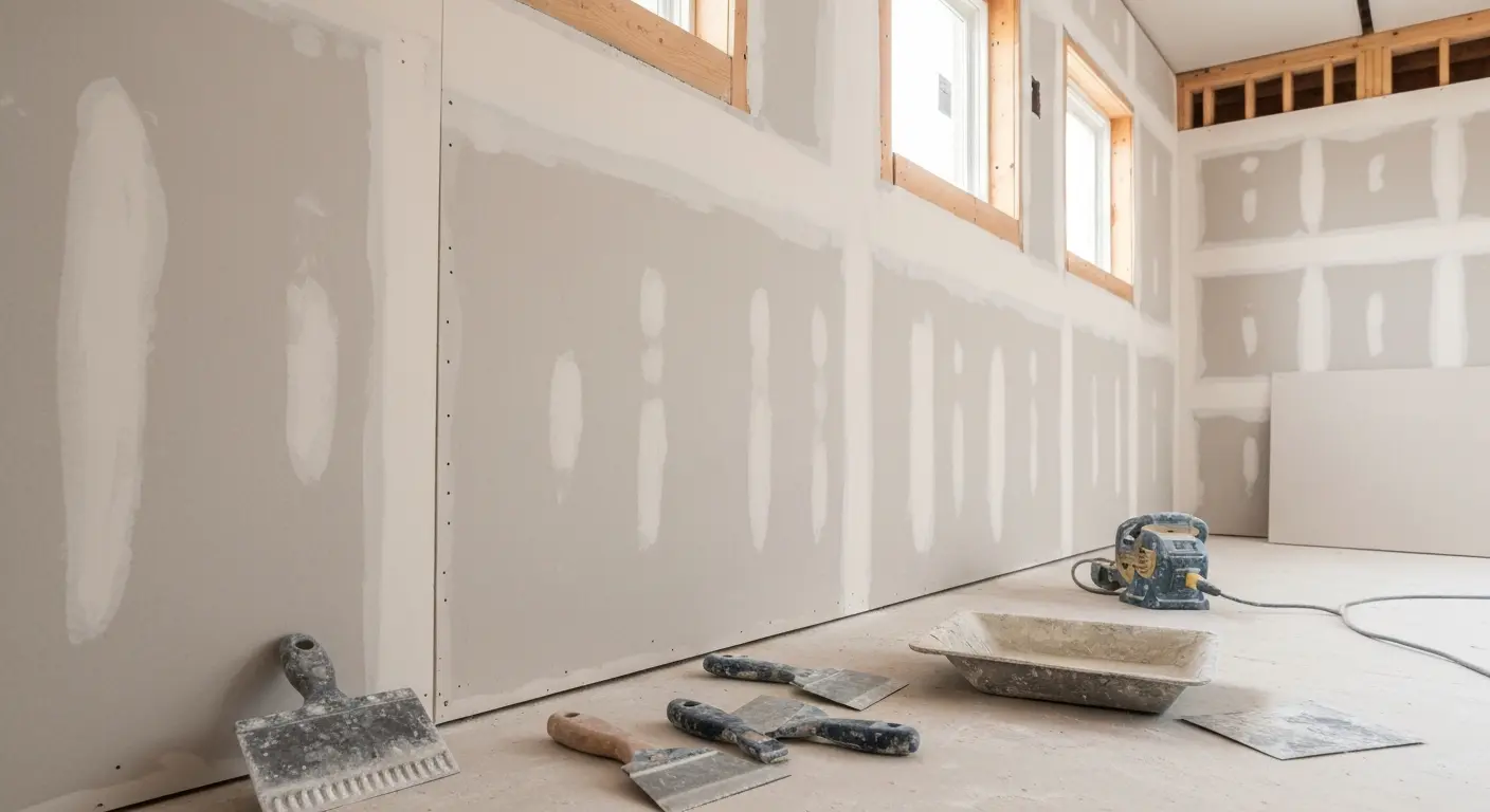 Drywall finishing work