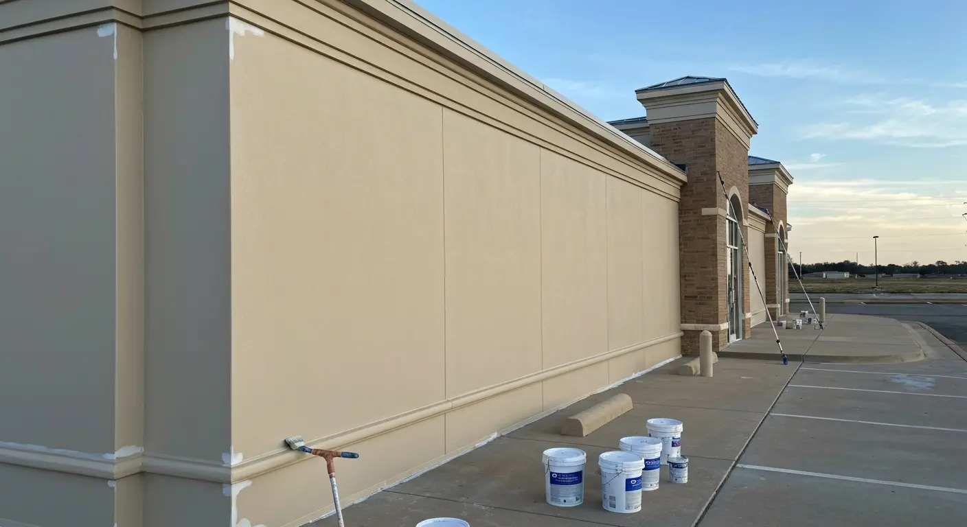 Commercial exterior painting project