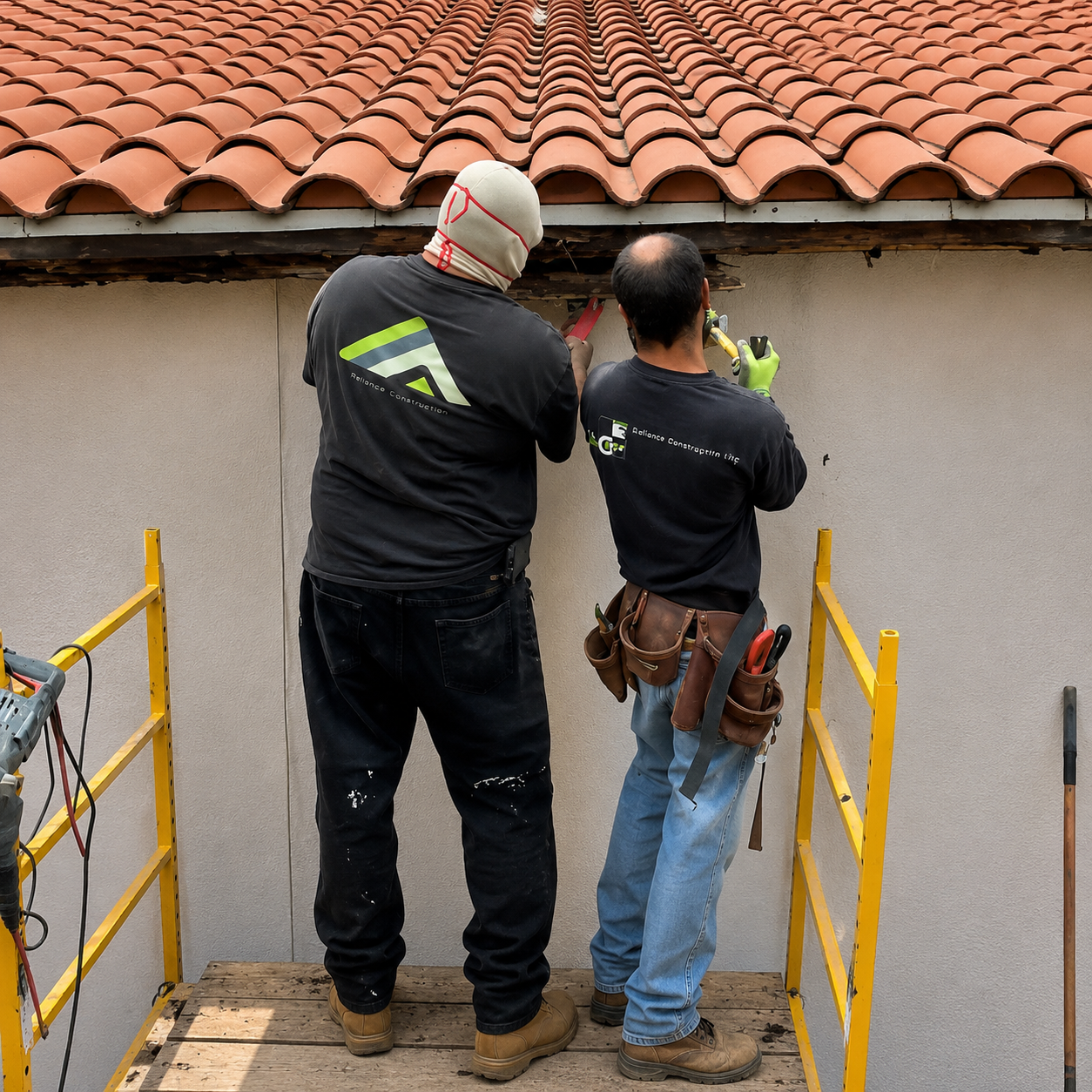 Residential construction work in Los Angeles County