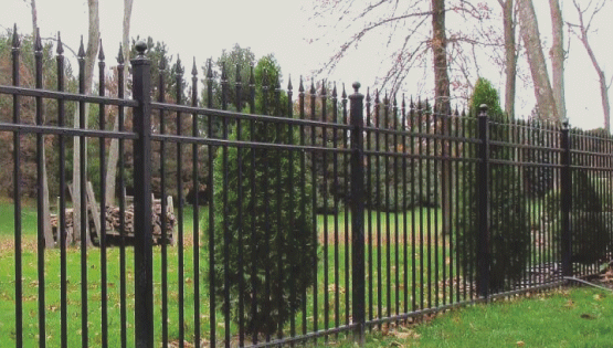 portland fence - custom wrought iron black iron fence