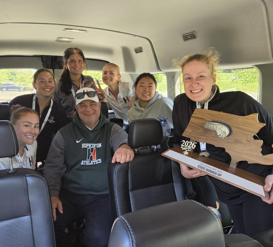 Bill with his Hopkinton High School golf team