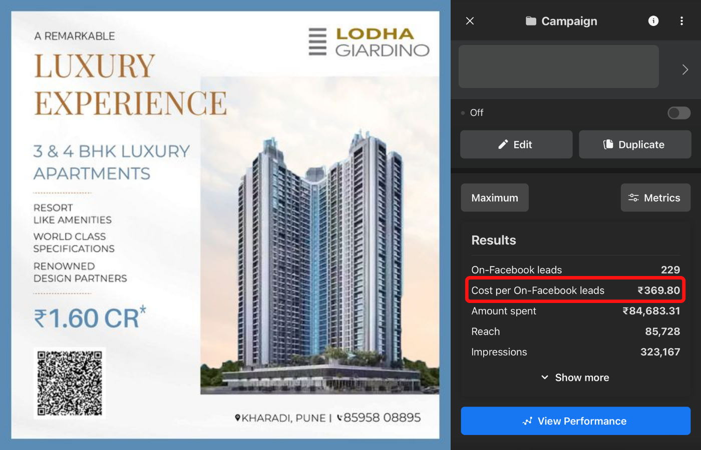 LODHA GIARDINO case study