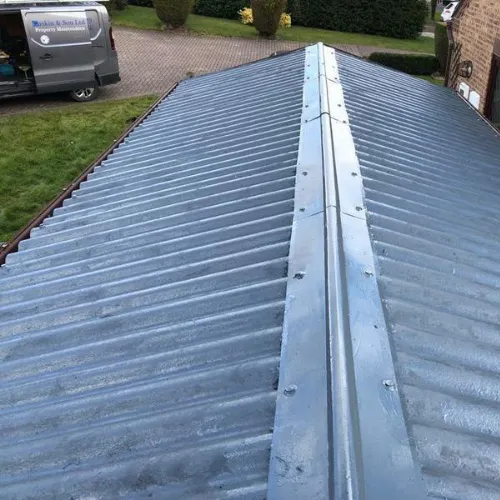 Recent roofing project