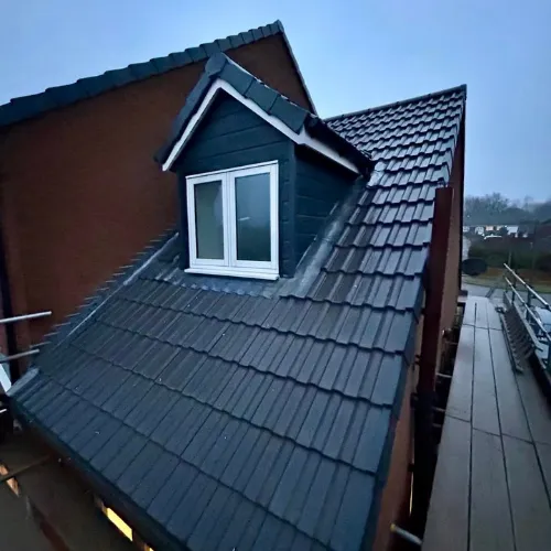 Recent roofing project