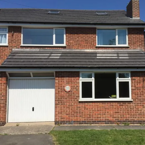 Recent roofing project