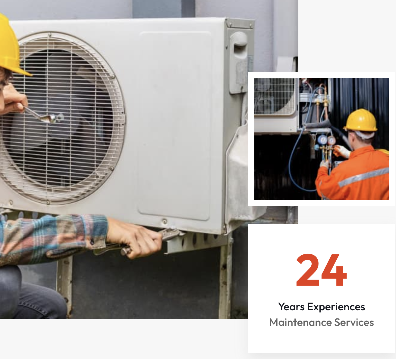 Outdoor HVAC maintenance graphic