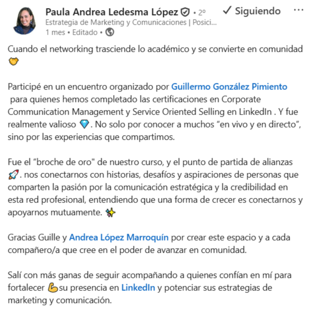 Testimonio de Paula Andrea Ledesma