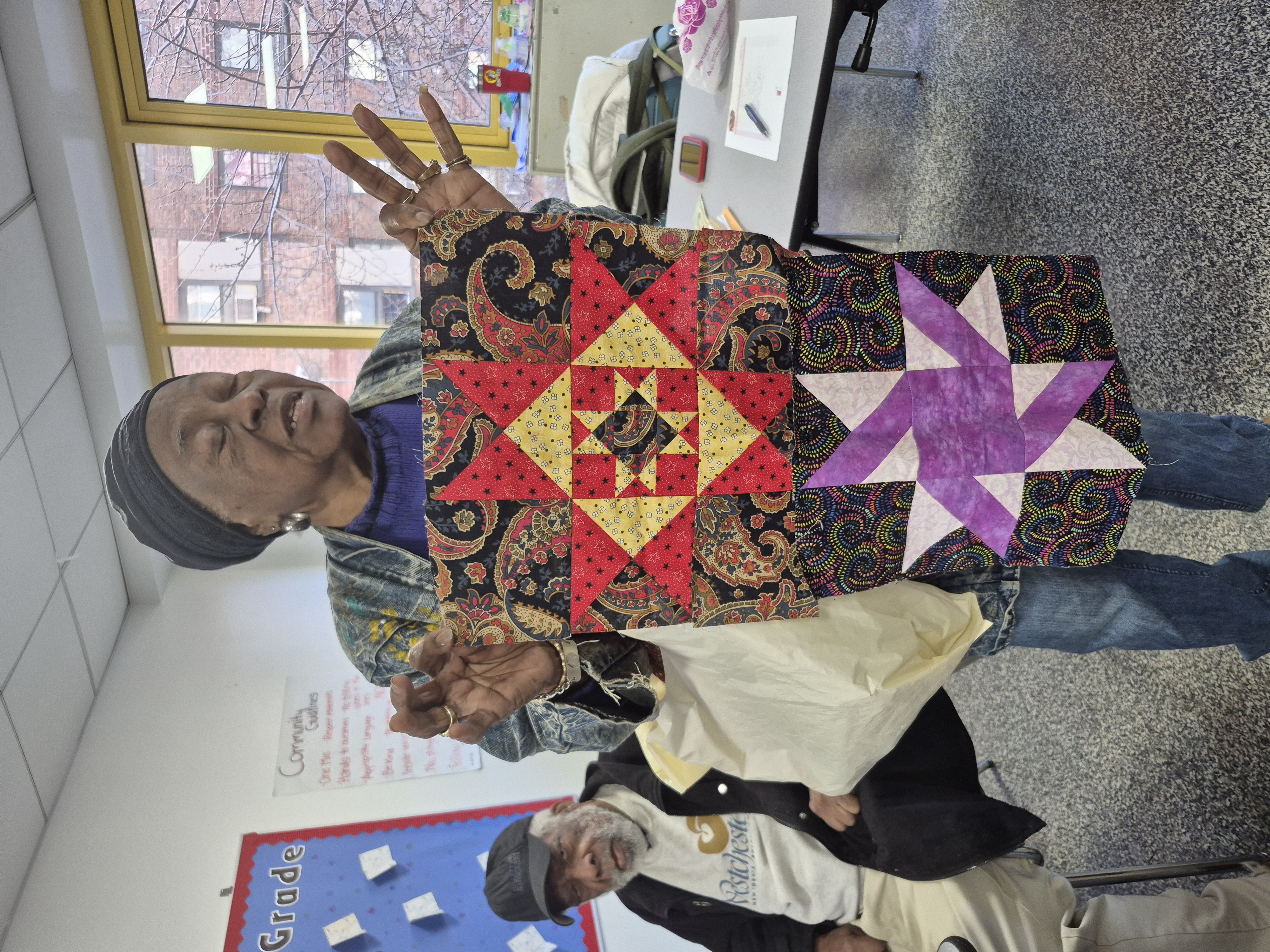 Block of the Month quilt by Charlene Stinson, QOCNNY, March 28, 2026