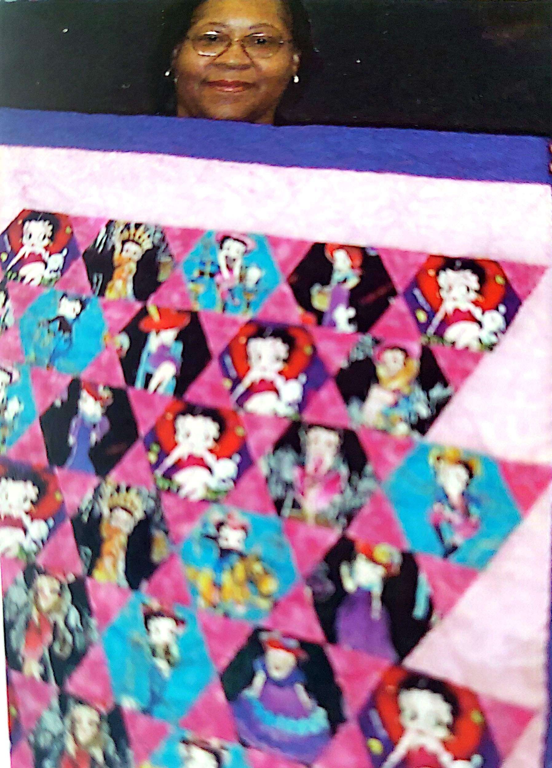 Betty Boop quilt by a QOCNNY member, maker credit to be confirmed