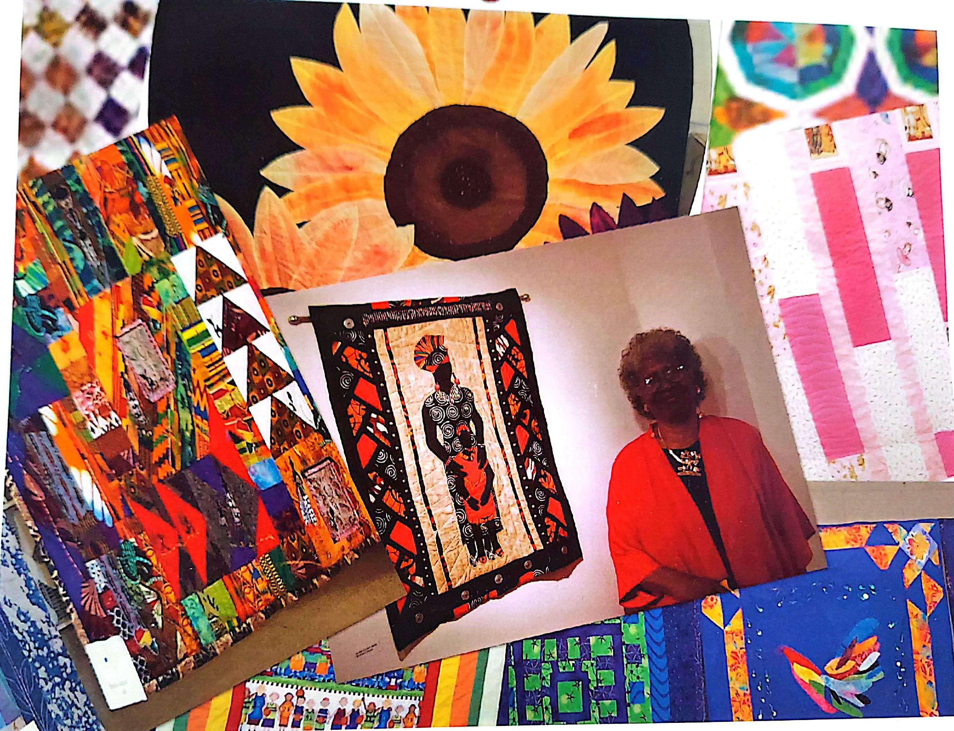 February newsletter cover featuring work by Winifred Sanders