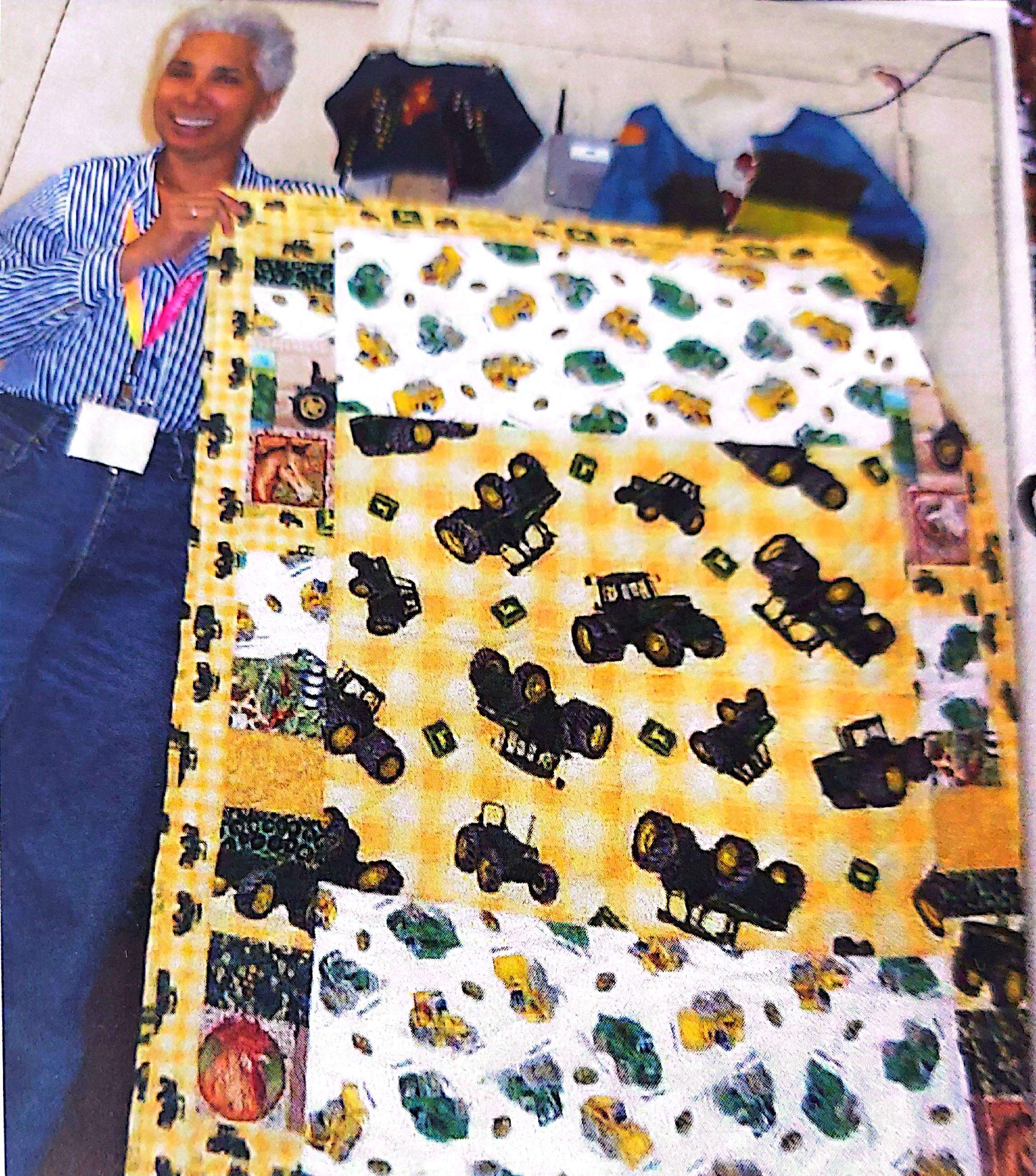 Trucks quilt by Myrna Williams, QOCNNY member, September