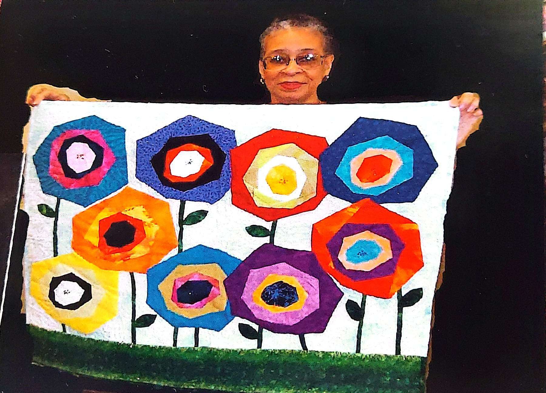 Quilt work by Rona Triggs, QOCNNY member, June