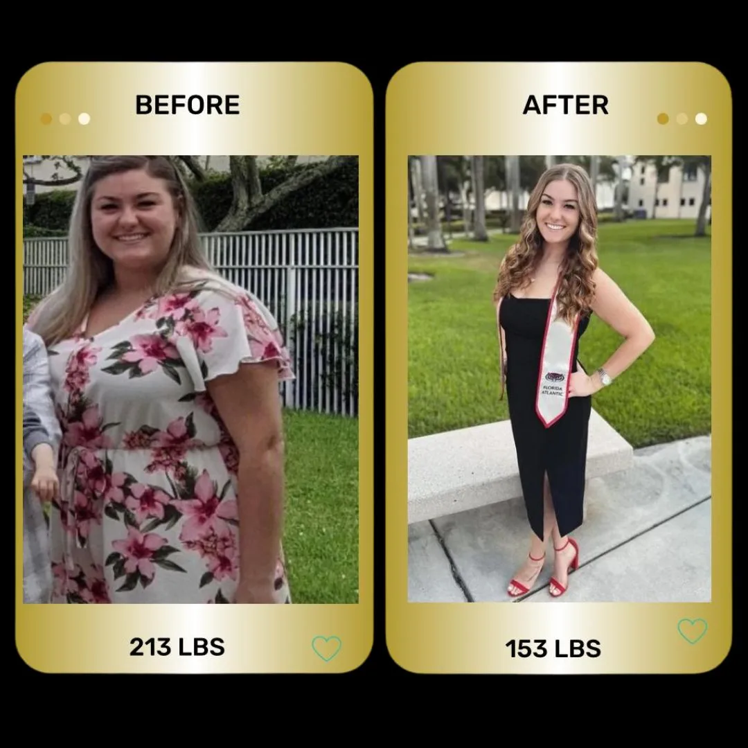 LoveLee 4Life client before and after transformation