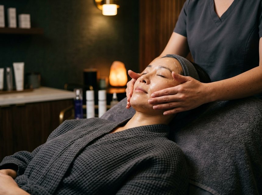 A LoveLee 4Life facial treatment