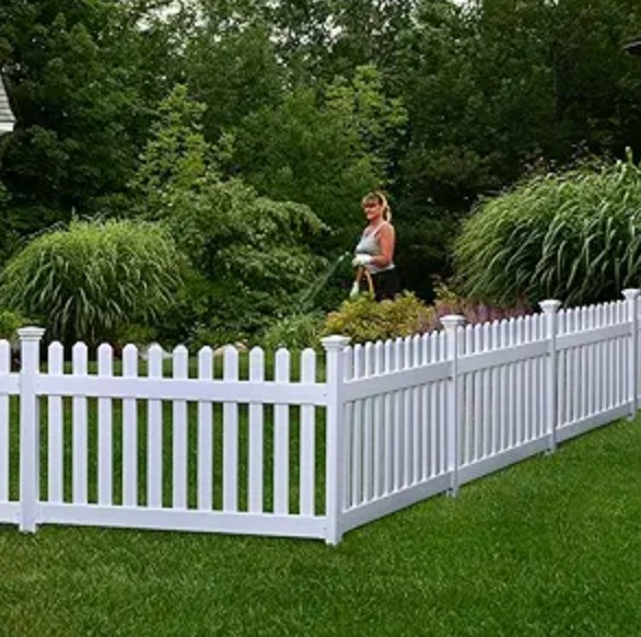 White picket vinyl fence installation in Temecula, California