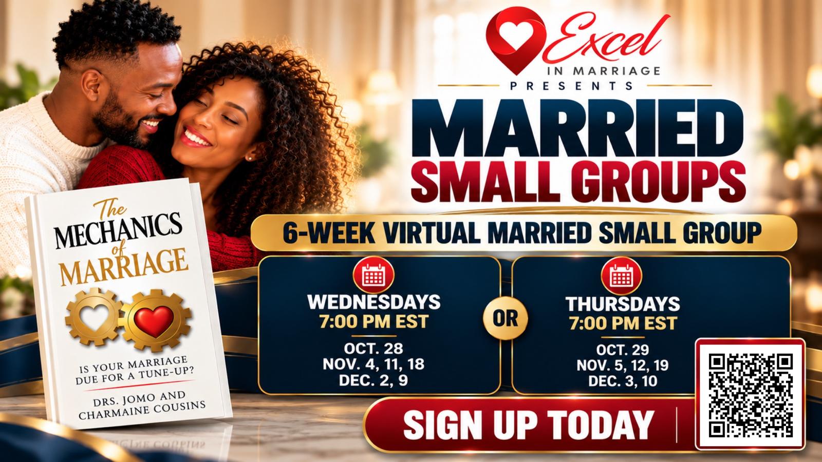 Excel in Marriage Small Groups Official Banner