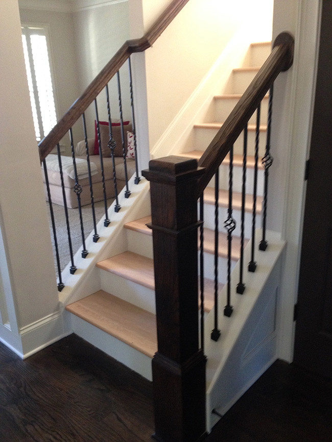 Staircase and baluster installation by Metro ATL Floors