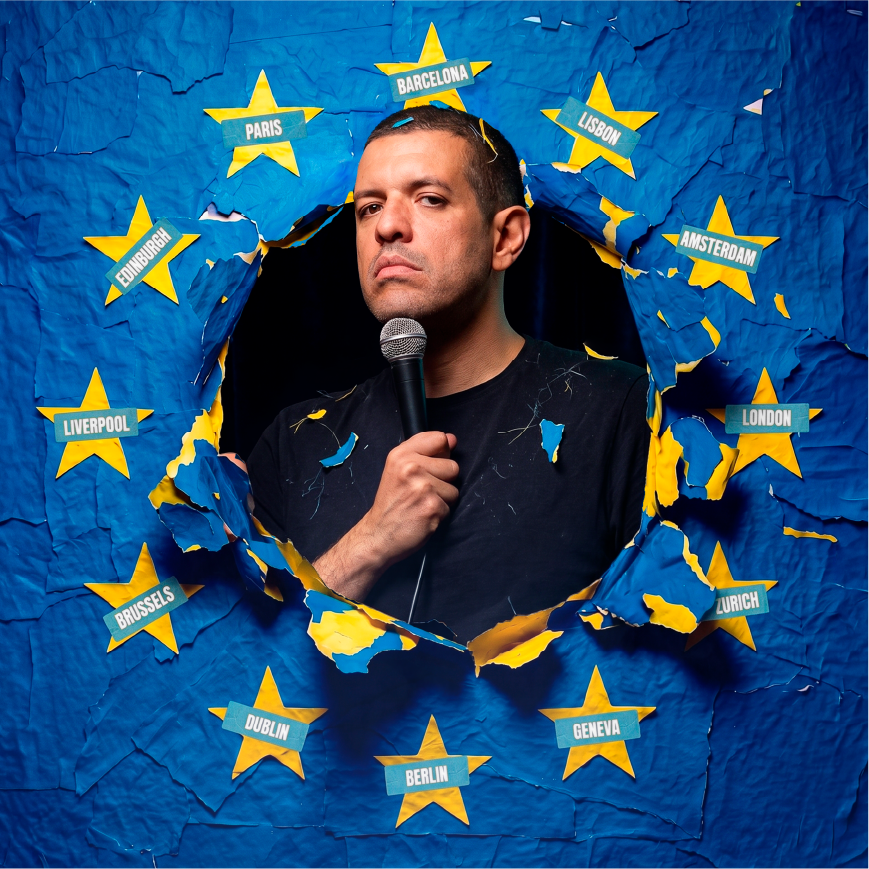 Franesco with a microphone in his hand