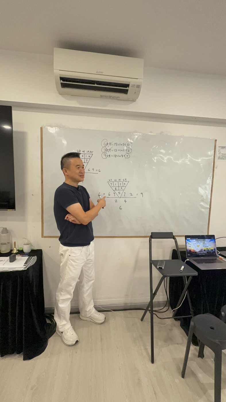 现场讲解，一步步认识数字。 / Live teaching, exploring numbers step by step.