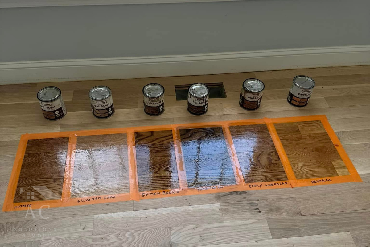 Professional hardwood floor installation in Stephens City, VA living room