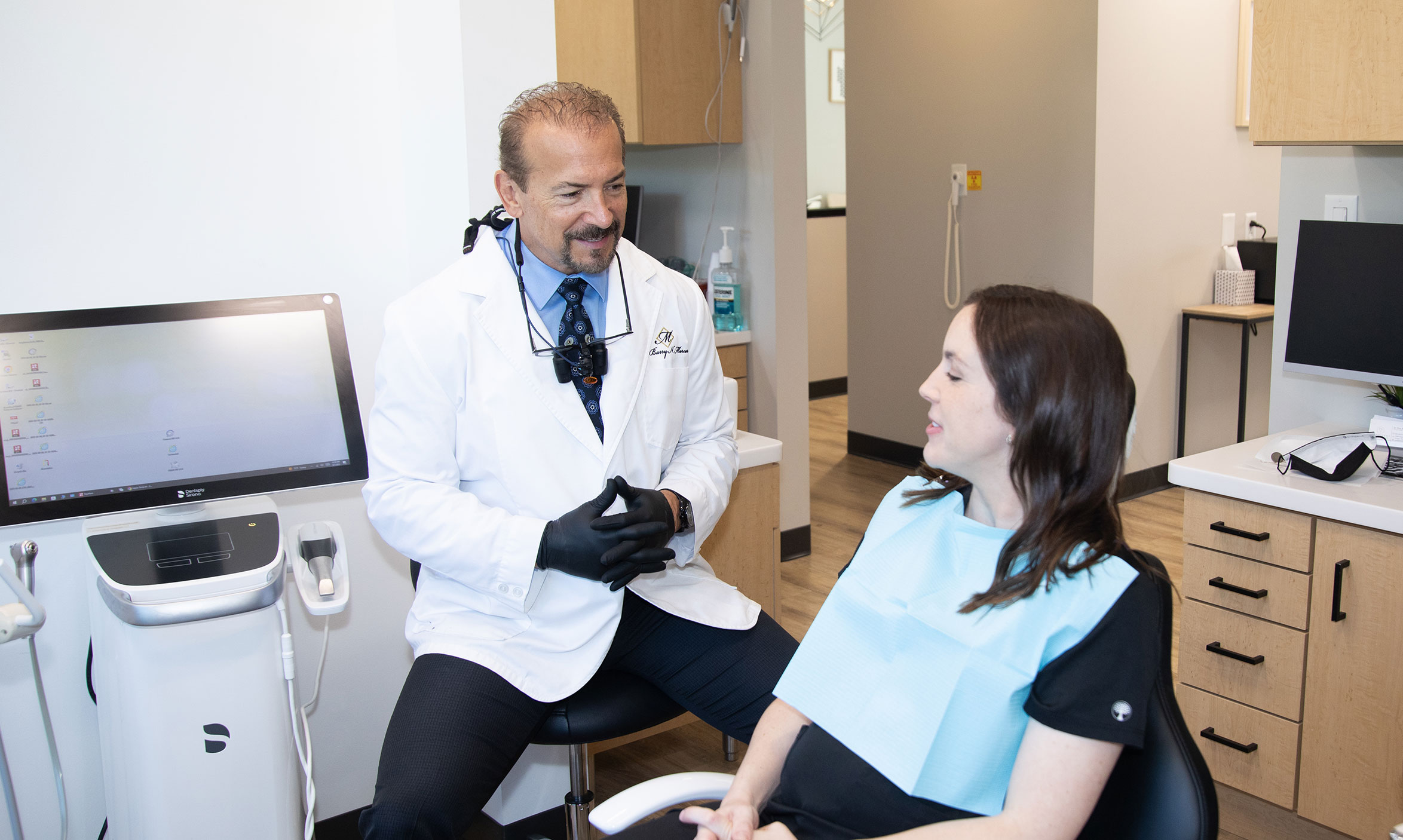 Woman with teeth whitening