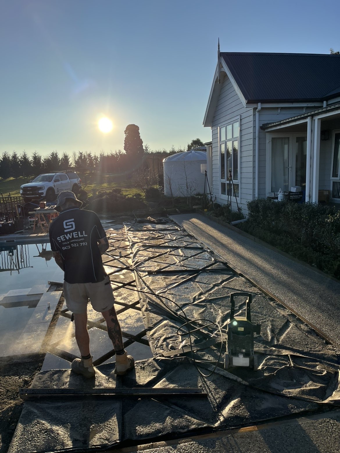 Grass-Joint Paver Pool Surround in Buninyong - Photo 6