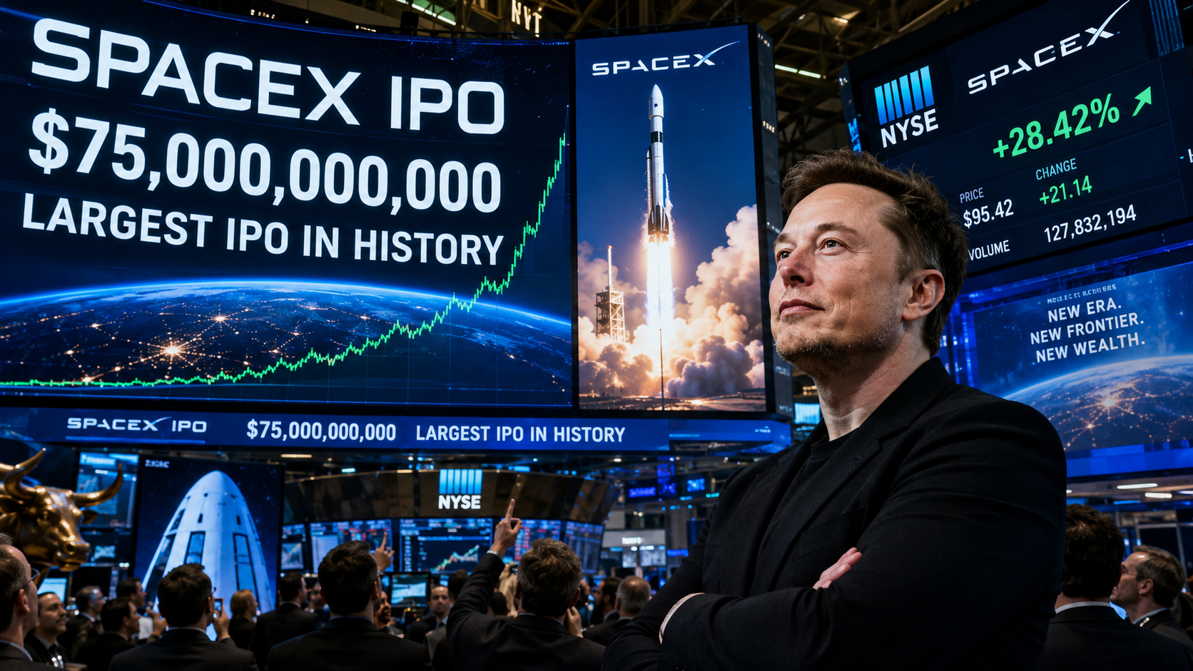 SpaceX IPO — Nasdaq, 12 de junio de 2026