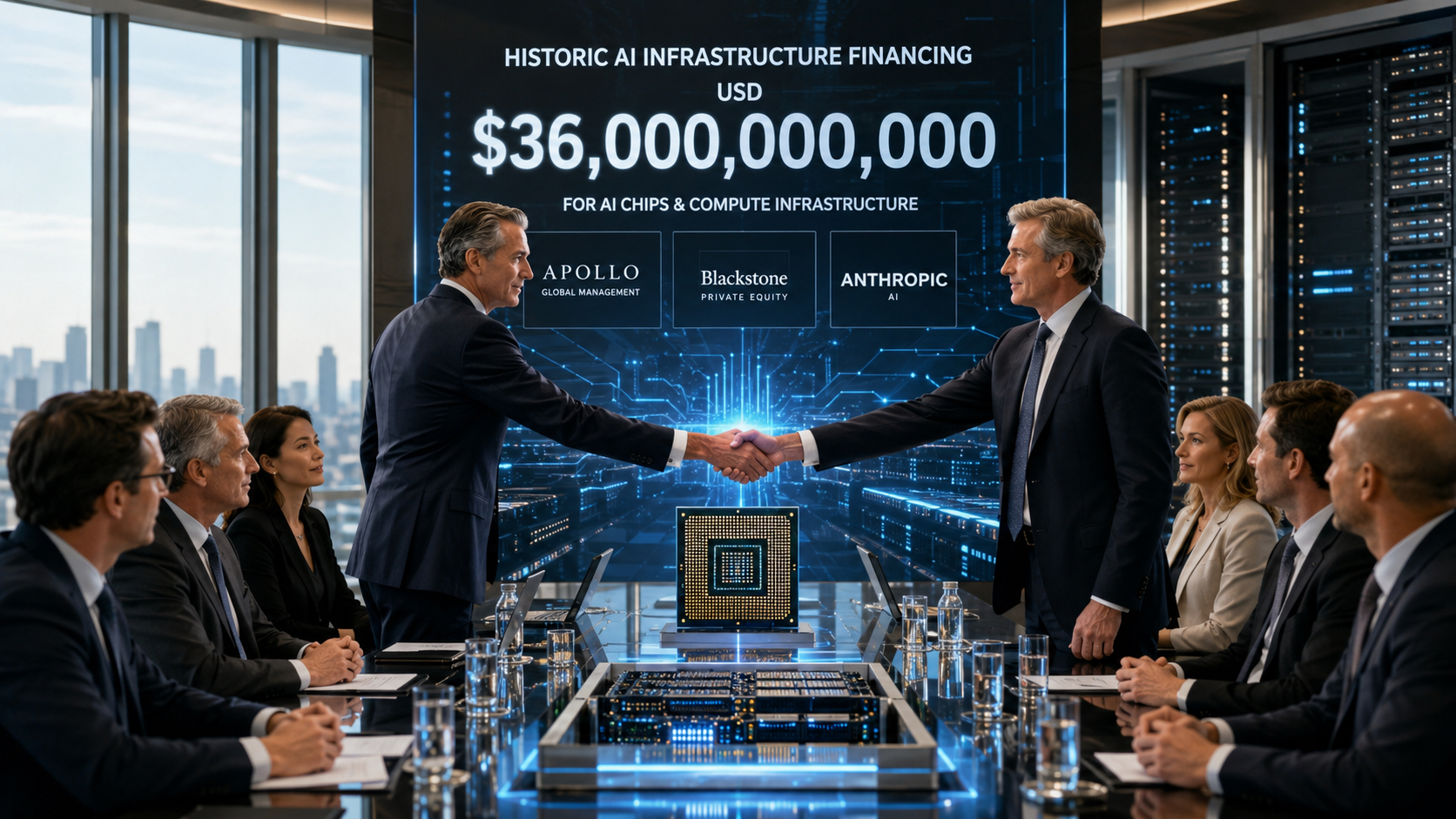 Financiamiento de chips de IA — Apollo y Blackstone