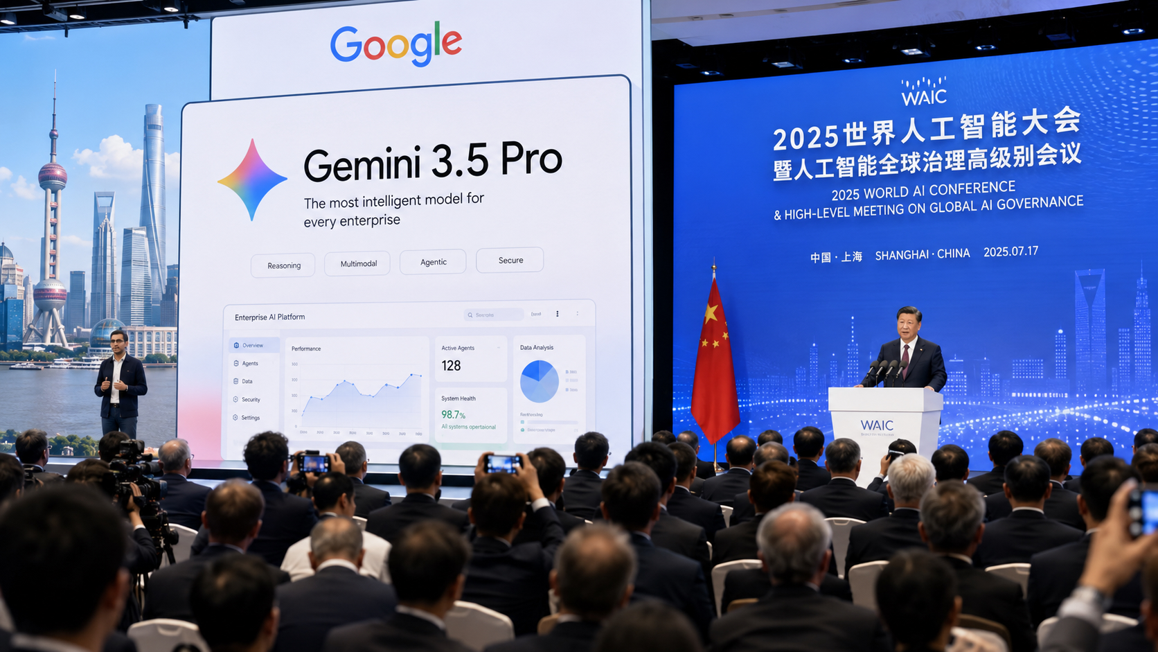 Coincidencia entre el lanzamiento esperado de Gemini 3.5 Pro y la Conferencia Mundial de Inteligencia Artificial de Shanghái