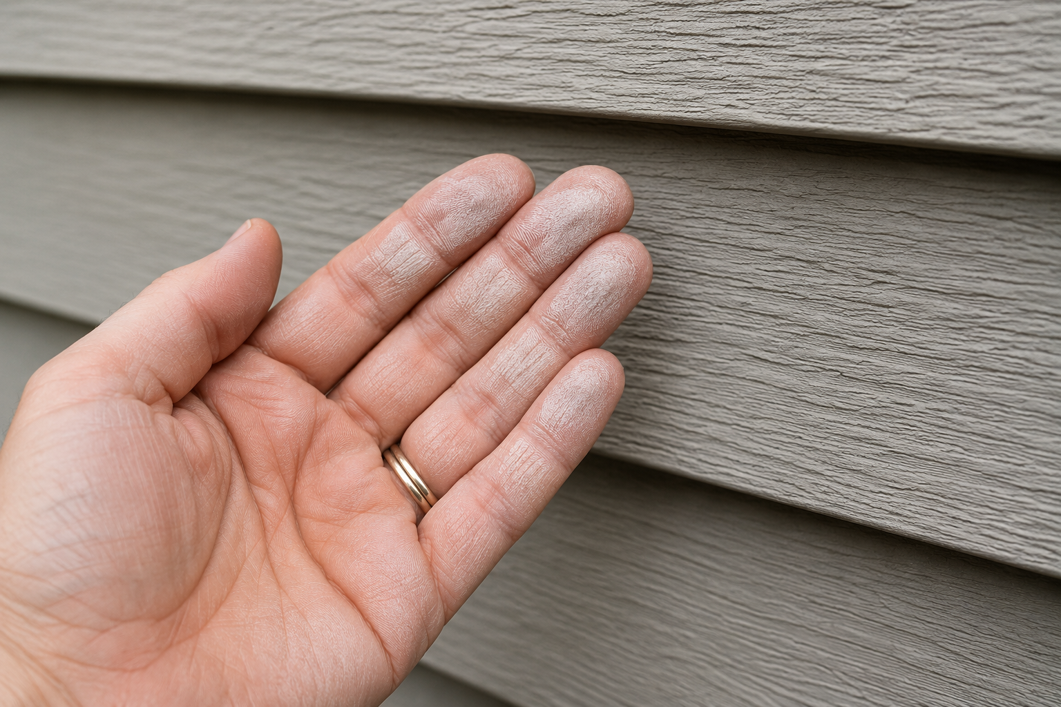 chalky exterior paint that needs to be repainted