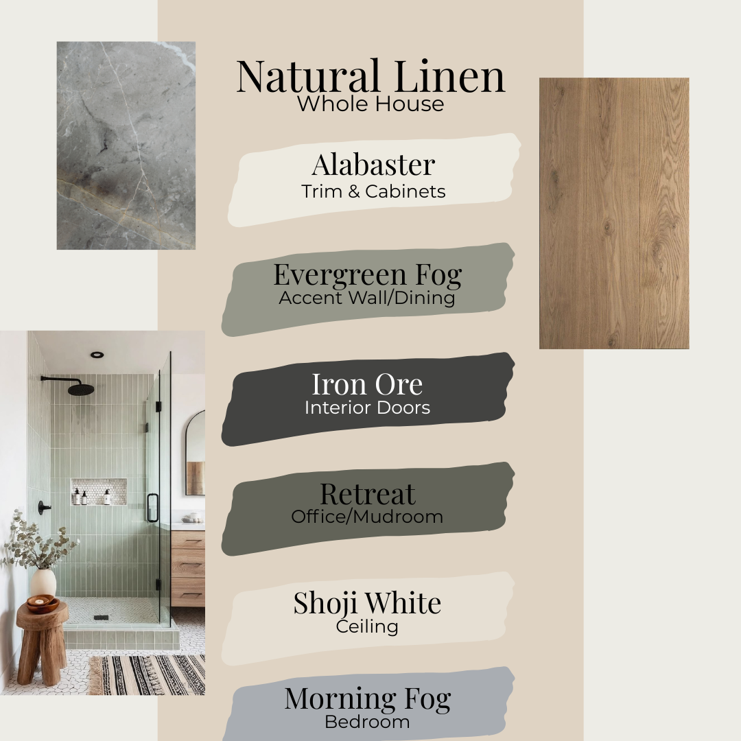 whole house color palette for western treasure valley home